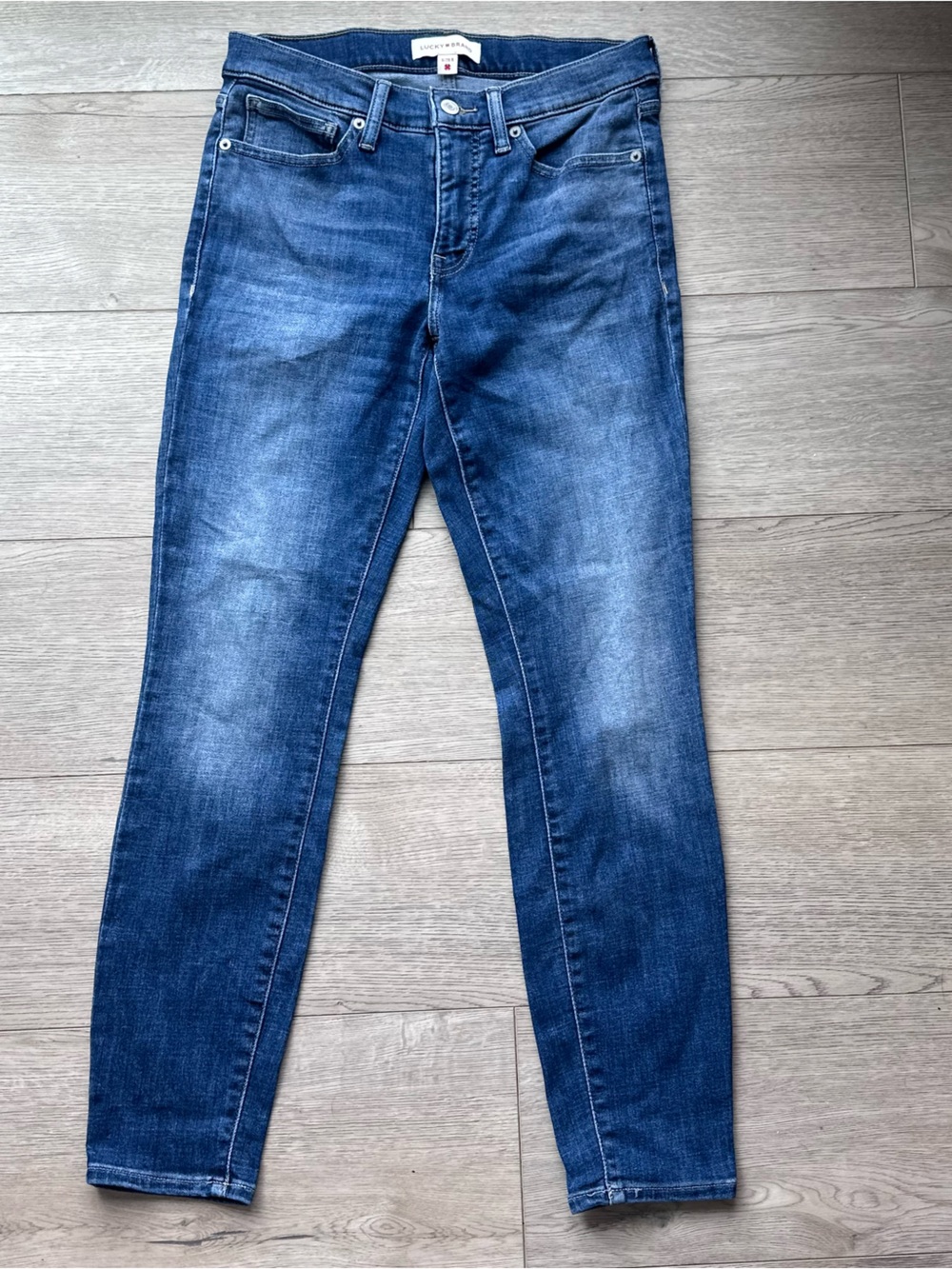 Lucky Brand Ava Mid Rise Skinny Jeans Women’s 6/28 Blue Stretch‎ Denim